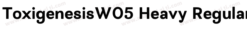 ToxigenesisW05 Heavy Regular字体转换